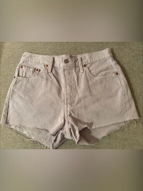 Levi's Lilac Cutoff Denim Shorts